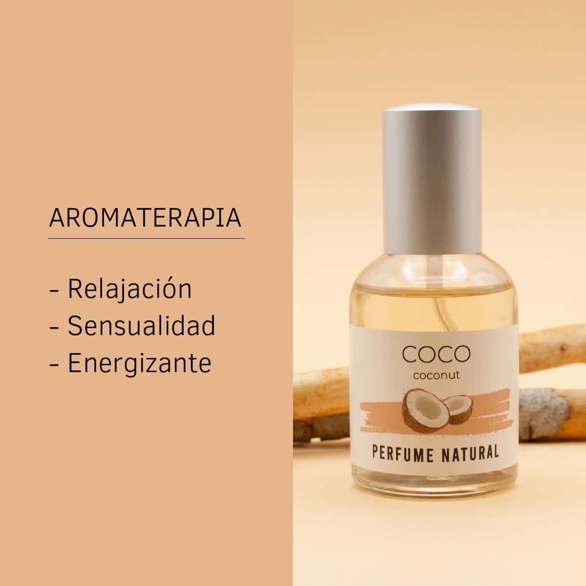 Aromaterapia perfume natural de coco 50ml sys