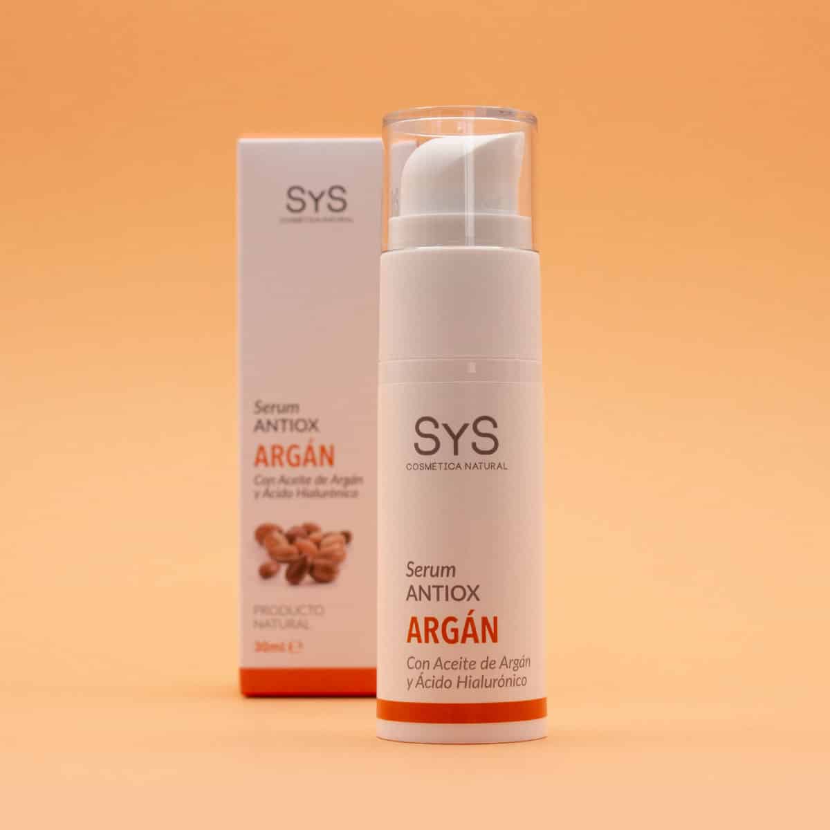 Ingredientes sérum facial antioxidante argán 30ml sys